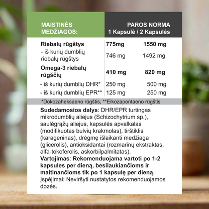 Omega-3 Vegan, 60 kapsulių