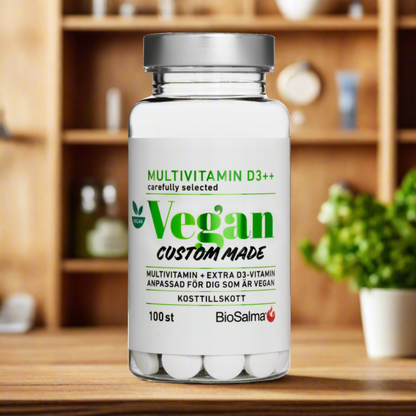 Multivitaminai Veganams su Vitaminu D3, 100 tablečių