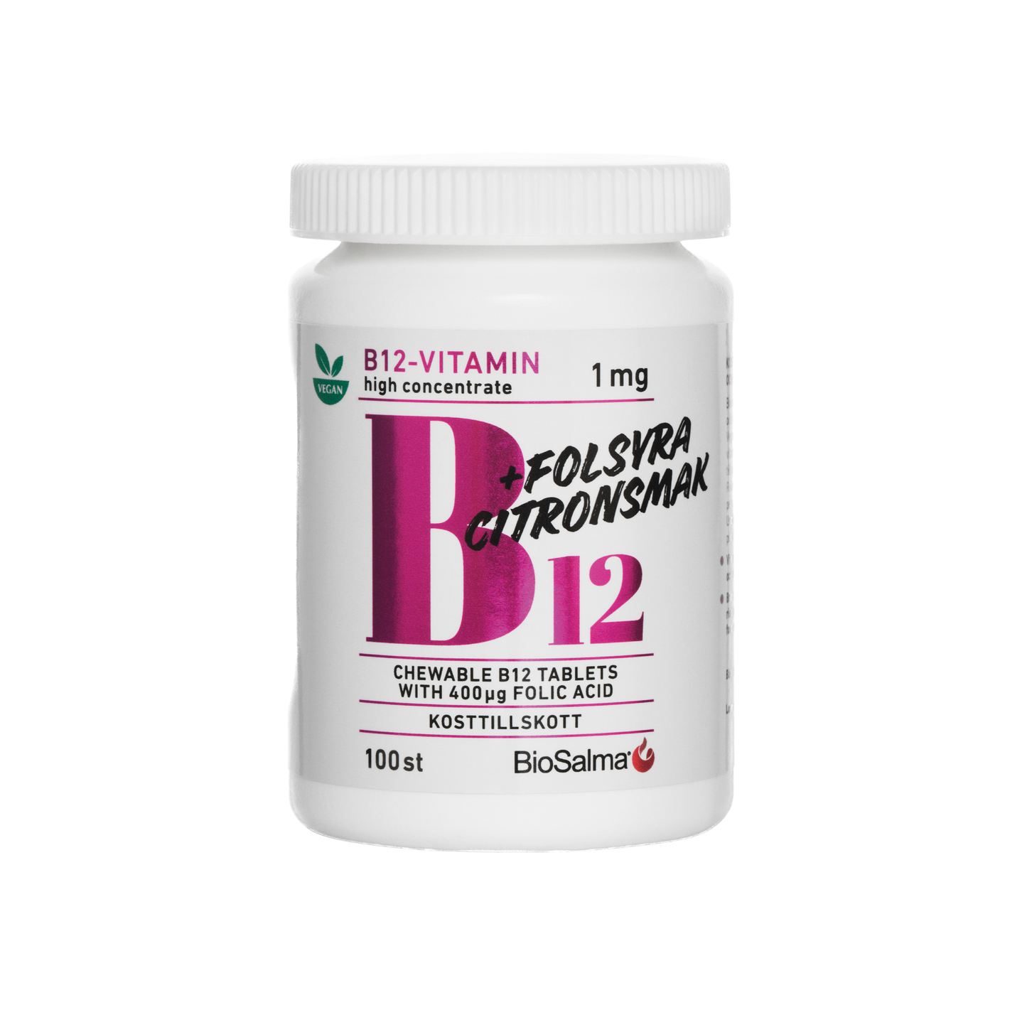 Витамин B12 с фолиевой кислотой, 100 таблеток