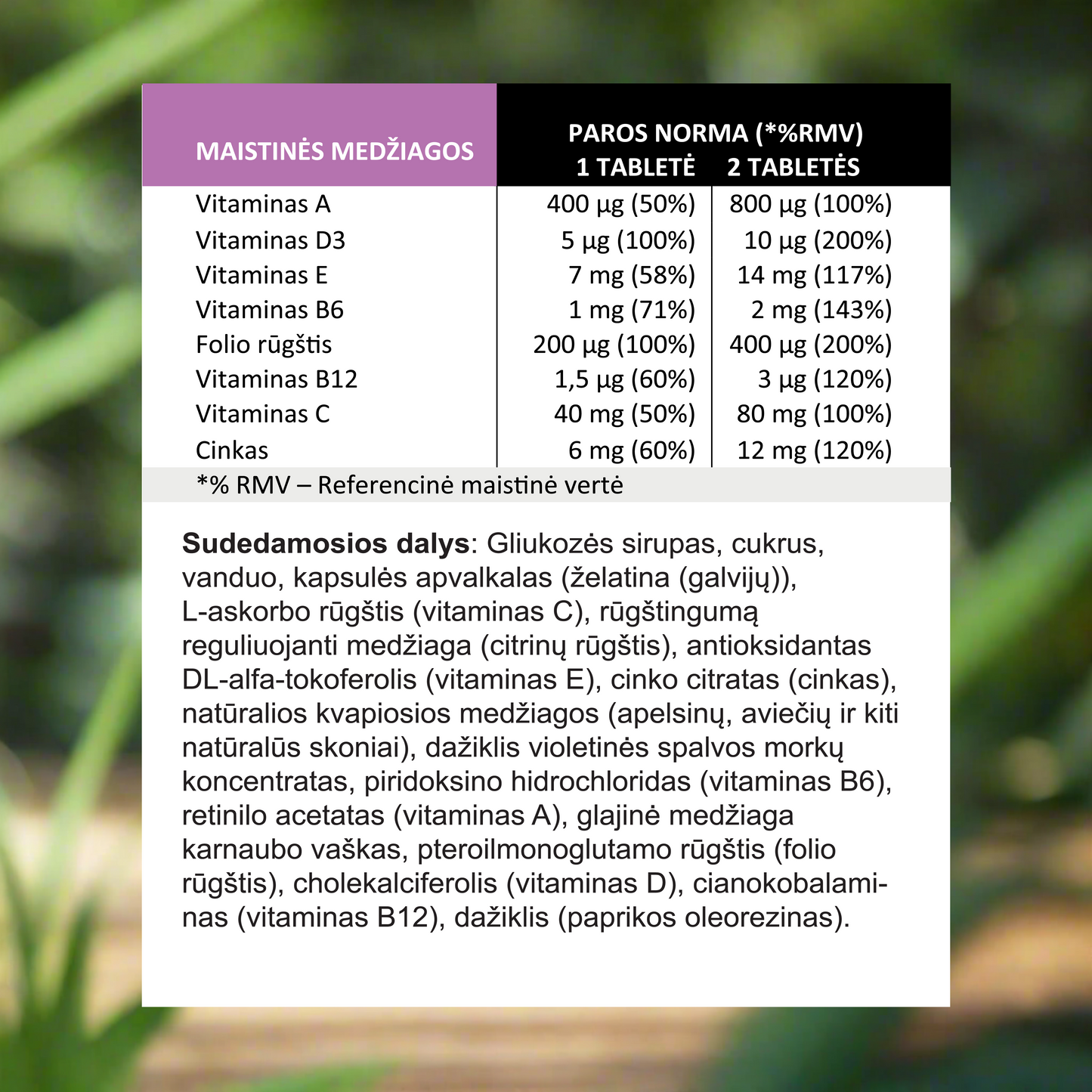 Multivitamins for children "BORUŽĖELĖS", 60 gummies