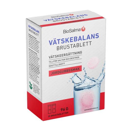 Vandens Balansas strawberry-flavored electrolytes, 20 tabs.