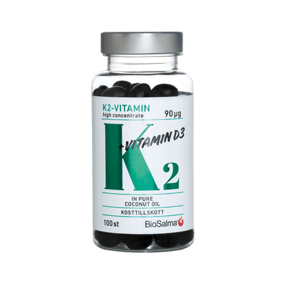 Vitaminas K2 + Vitaminas D3, 100 vnt.