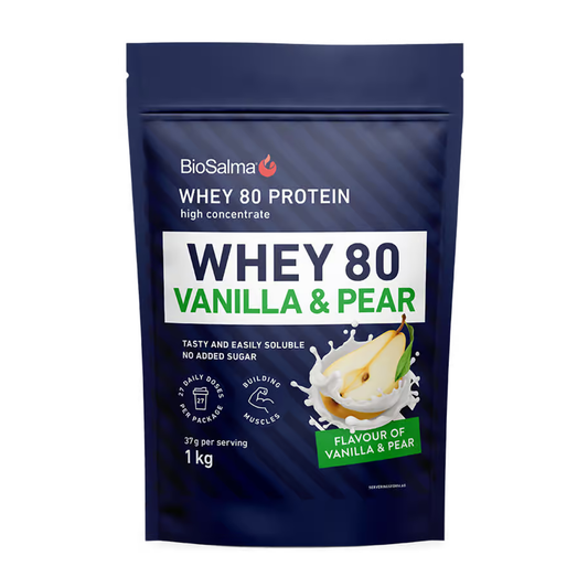 Išrūgų Proteinas Kriaušių ir Vanilės skonio, 1kg