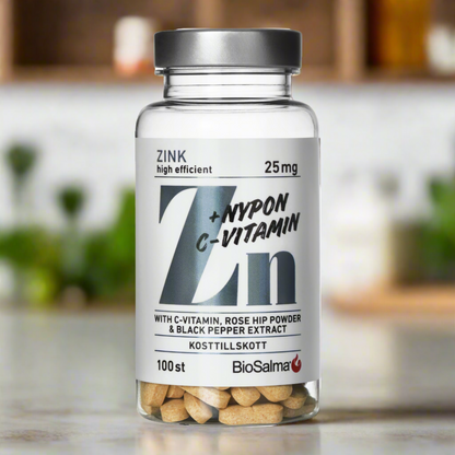 Zinc with rosehip, ginger and black pepper extracts, 100 tablets